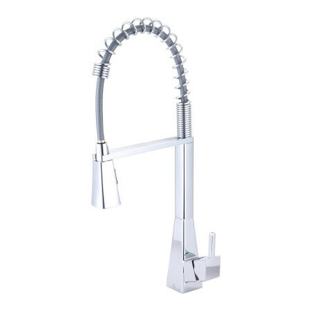 Pioneer Industries Olympia i3 Single Lever Pre-Rinse Spring Pull-Down Kitchen Faucet Polished Chrome K-5070